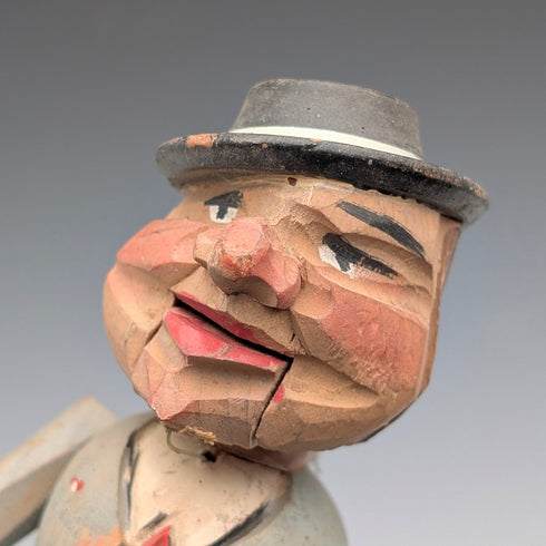 ドイツ ヴィンテージ 可動人形型 木製ボトルストッパー 3種②