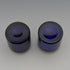 1905 Antique British Silver Lid & Cobalt Glass Inkwell Pair, CS Harris & Sons Ltd.