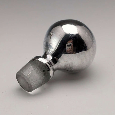 Early 20th Century Silver Overlay & Avalon Decorated Frosted Glass Perfume Bottle, DOMAR