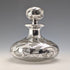 Vintage American Art Nouveau Silver Overlay Glass Perfume Bottle