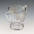 米国ヴィンテージ シルバーオーバーレイ シュガーボウル&クリームジャグ Silver City Glass Co