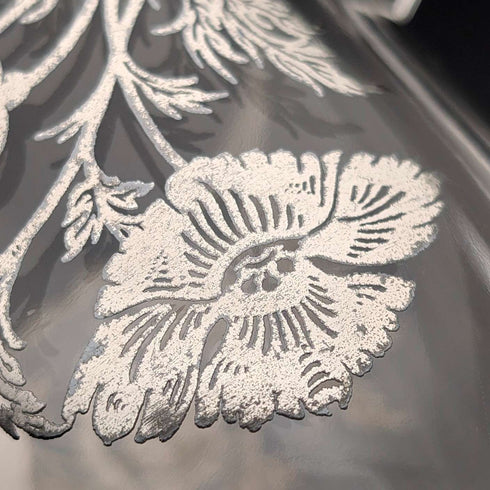 米国ヴィンテージ シルバーオーバーレイ シュガーボウル&クリームジャグ Silver City Glass Co