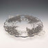 Vintage US Silver Overlay Large Dish, 28cm Diameter, Silver City Glass Co.
