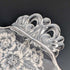 Vintage US Silver Overlay Large Dish, 28cm Diameter, Silver City Glass Co.