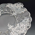 Vintage US Silver Overlay Large Dish, 28cm Diameter, Silver City Glass Co.