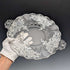 Vintage US Silver Overlay Large Dish, 28cm Diameter, Silver City Glass Co.
