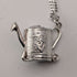 Vintage Sterling Silver Hourglass Pendant with Sterling Silver Necklace, Total 7.2g