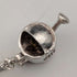 Vintage Sterling Silver Hourglass Pendant with Sterling Silver Necklace, Total 7.2g