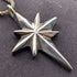 Vintage Sterling Silver Star Pendant with Sterling Silver Necklace, Total 8g