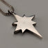 復古純銀星形墜飾 附純銀項鍊 總重8g