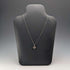 Vintage sterling silver floral pendant with stones, with sterling silver necklace, total 2g.