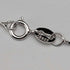 Vintage sterling silver floral pendant with stones, with sterling silver necklace, total 2g.