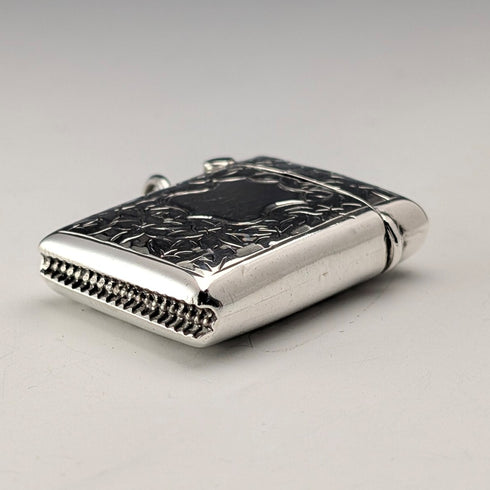 1907年 英國古董 純銀製 火柴盒 15g 火柴盒 Smith&Bartlam