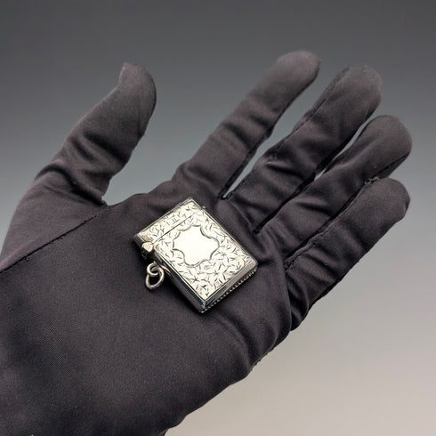 1907年 英國古董 純銀製 火柴盒 15g 火柴盒 Smith&Bartlam