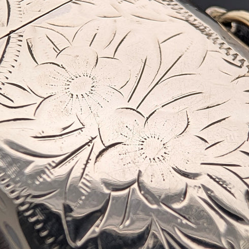 1911 British Antique Sterling Silver Vesta Case 18g Match Case Arthur Barnett & Co