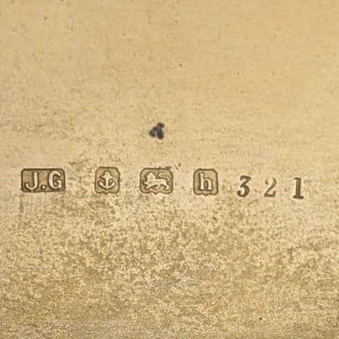 1907年 英國古董 純銀製 雪茄盒 精細浮雕裝飾 163g Joseph Gloster