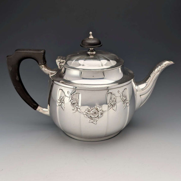 1915年左右 英國古董 鍍銀茶壺 Elkington