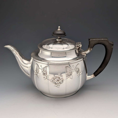 1915年頃 英国アンティーク シルバープレート製ティーポット Elkington