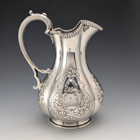 1863年 英国アンティーク シルバープレート製 ティーセット 3点セット Thomas Bradbury