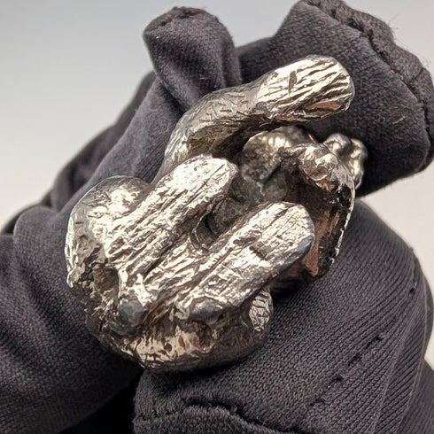 復古835銀製熊迷你雕像49g