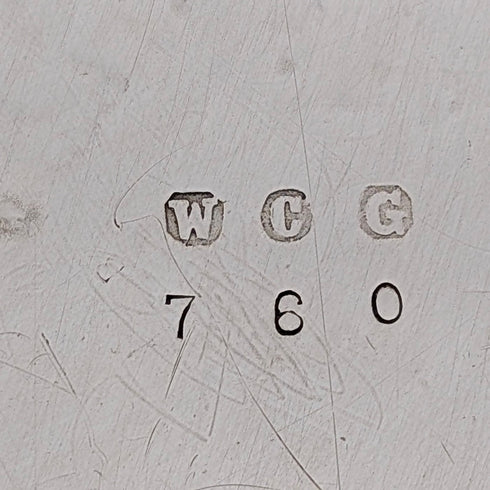 英國古董 鍍銀圓形托盤 直徑30cm WCG