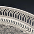 Vintage Silverplate Round Small Gallery Tray, 30cm Diameter, Primrose EP Brass