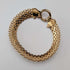 Vintage Sterling Silver Gold-Plated Mesh Bracelet, 20g