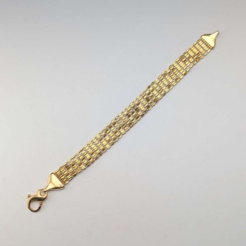 Vintage Sterling Silver Gold-Plated Rope Bracelet 18g MILOR ITALY