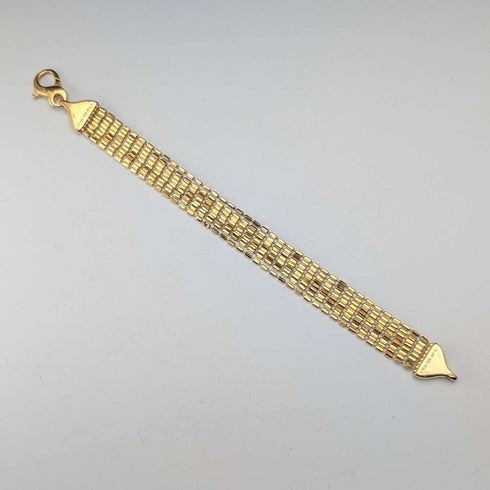 Vintage Sterling Silver Gold-Plated Rope Bracelet 18g MILOR ITALY