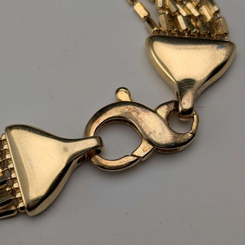 Vintage Sterling Silver Gold-Plated Rope Bracelet 18g MILOR ITALY