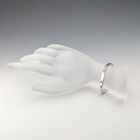 ヴィンテージ 純銀製 バーリンク ブレスレット 20g