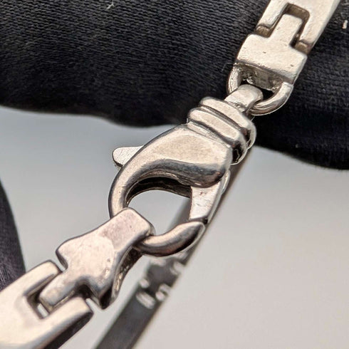 Vintage Sterling Silver Bar Link Bracelet, 20g