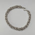 British Vintage Sterling Silver Byzantine Chain Bracelet 25g SH