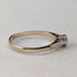British Vintage K9 Gold Ring, White Stone, 1.5g (Size 15), Ring, CL&S