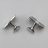 British Vintage Sterling Silver Flag Design Cufflinks - St. Justin