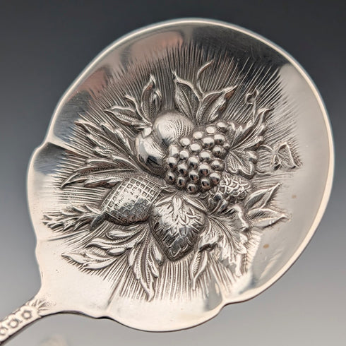 米国アンティーク 純銀製 ベリースプーン 大小ペア 計111g S. Kirk &Son