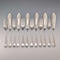 Pair of 6 antique silver-plated fish cutlery sets, circa 1900, Allen & Darwin, England.
