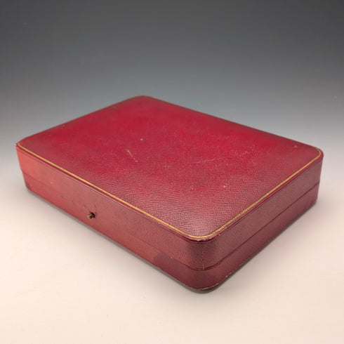 Antique English Silver Plate Fish Cutlery, 6 pairs, circa 1905, James Dixon & Sons, in a wooden box.