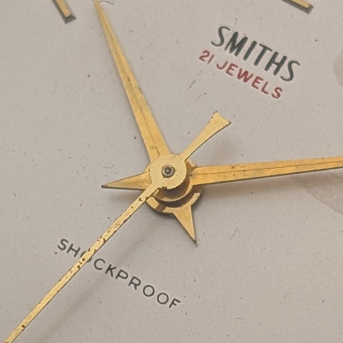 1960s British Vintage Smith Men's Watch, 21 Jewels Mechanical Movement, Good Working Condition