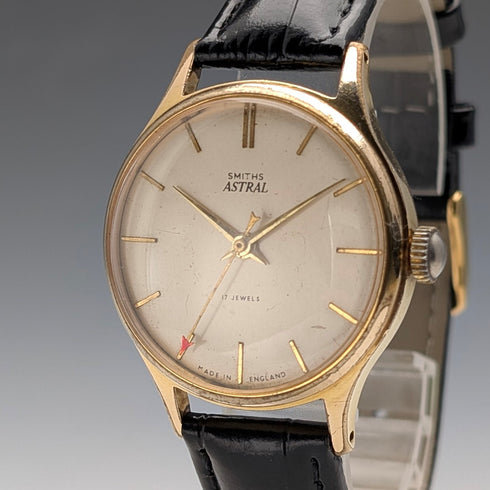 1950s British Vintage Smiths Astral Men's Watch, 17 Jewels Mechanical Movement, serviced September 2025.