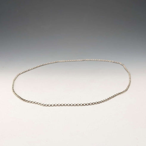 Vintage Sterling Silver Curb Chain Necklace, 77cm, 15.5g