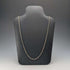 Vintage Sterling Silver Curb Chain Necklace, 77cm, 15.5g