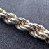 British Vintage Sterling Silver Twist Chain Necklace 45cm 9g GHG