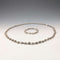 Vintage 800 Sterling Silver Knot Chain Necklace & Bracelet, Total 63g