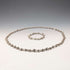 Vintage 800 Sterling Silver Knot Chain Necklace & Bracelet, Total 63g