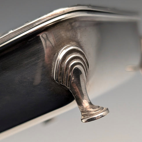 英国ヴィンテージ シルバープレート製 小型サイレントバトラー Barker Ellis