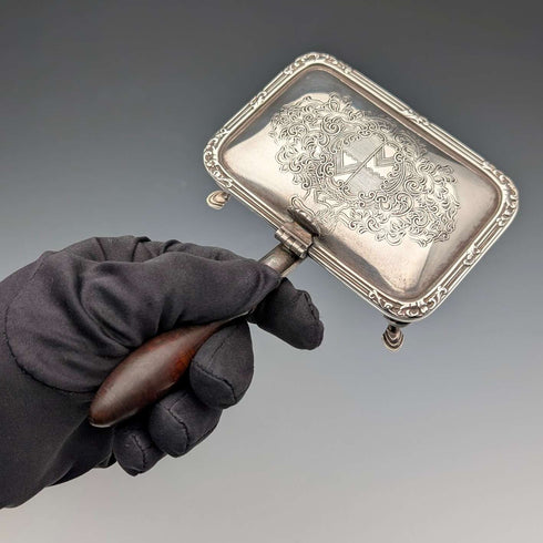 British Vintage Silverplate Small Silent Butler by Barker Ellis