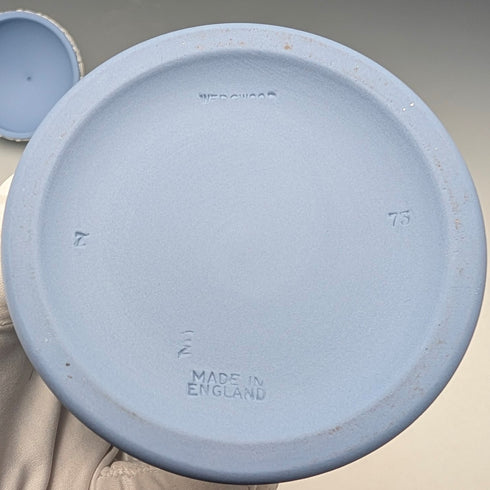 英国ヴィンテージ ウェッジウッド ジャスパーウェア製 ティーキャディーボックスペア