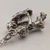 Vintage Boy & Girl Silver Charm Pendant with Pure Silver Necklace Total 6.2g