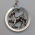 Vintage Boy & Girl Silver Charm Pendant with Pure Silver Necklace Total 6.8g